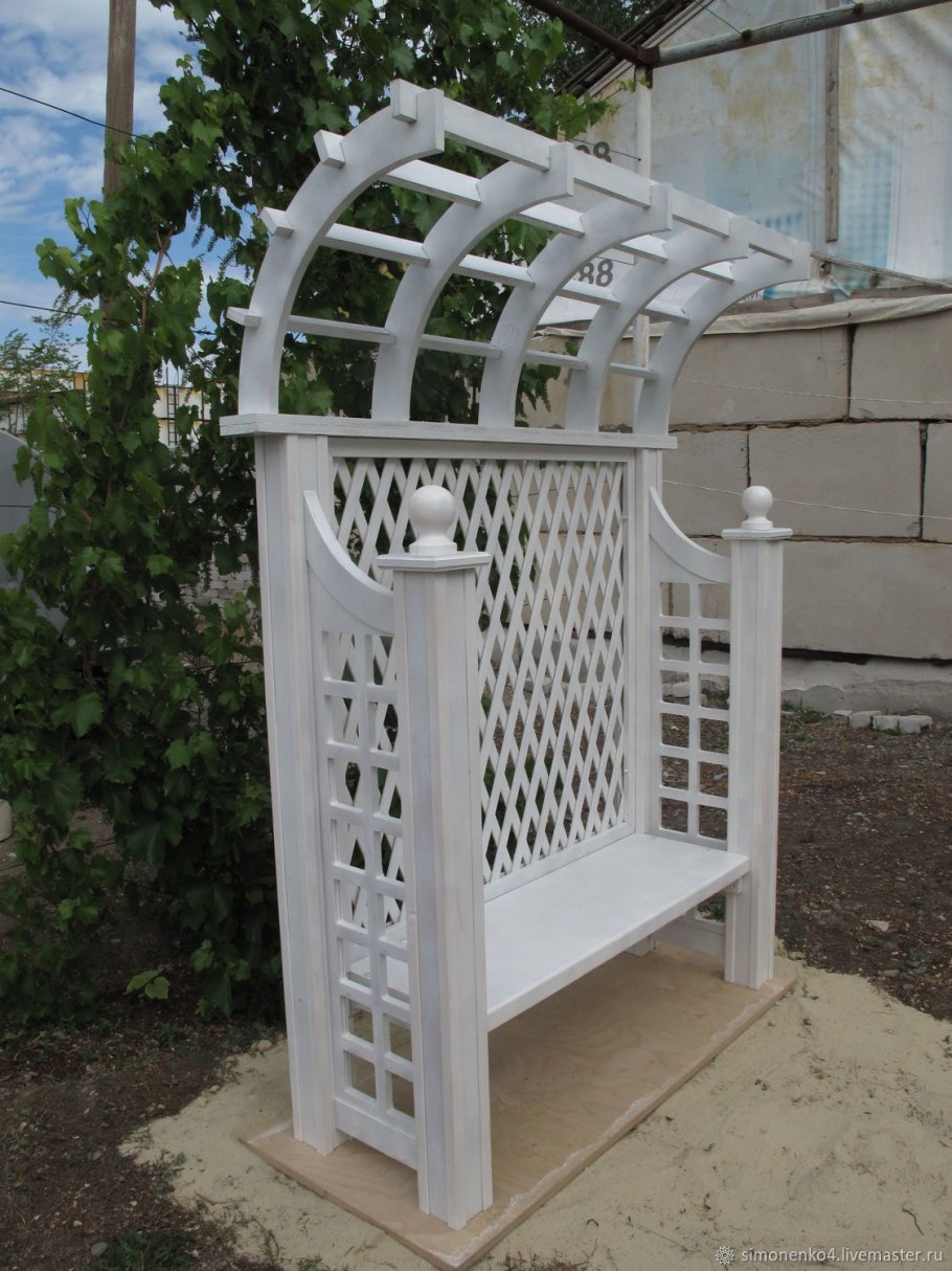 Пергола пластиковая белая