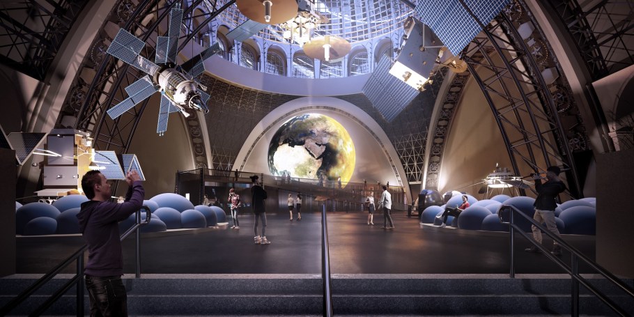 Павильон "космос": центр "космонавтика и Авиация" на ВДНХ