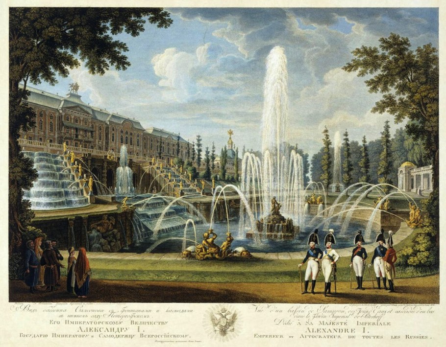 Большой дворец в Петергофе Растрелли 18 век