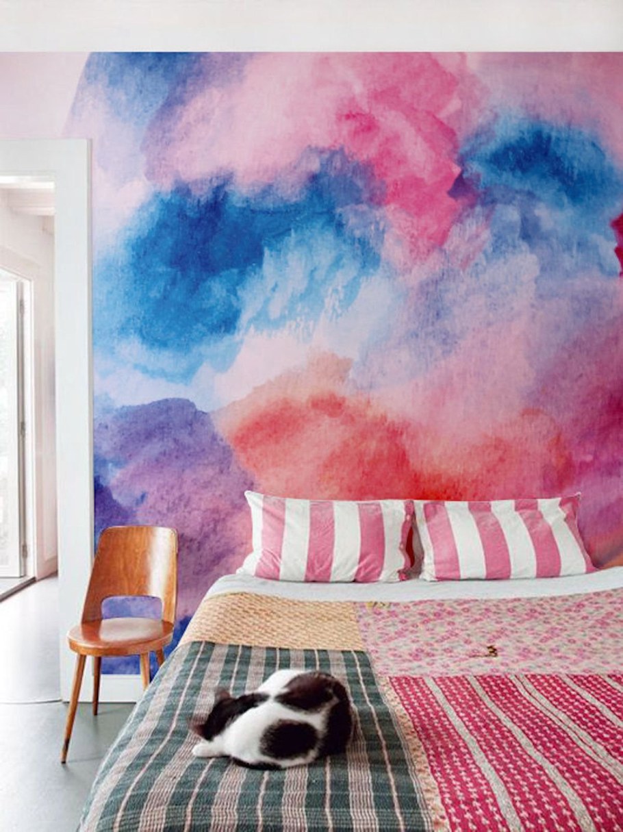 Акварельная роспись стен