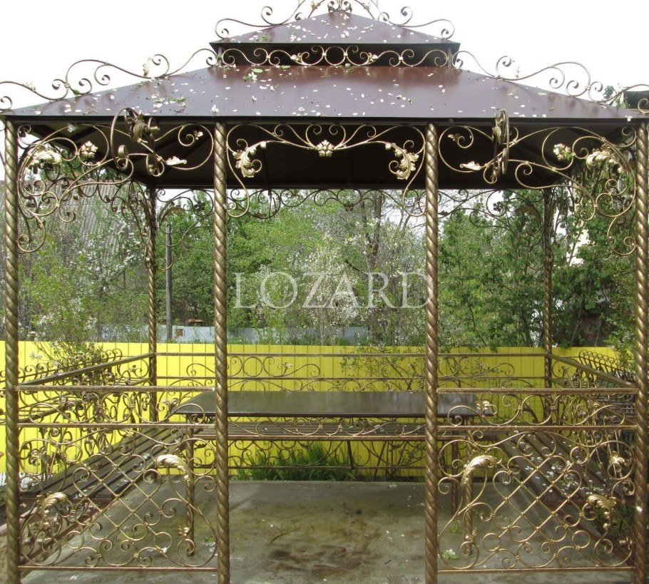 Беседка кованая квадратная