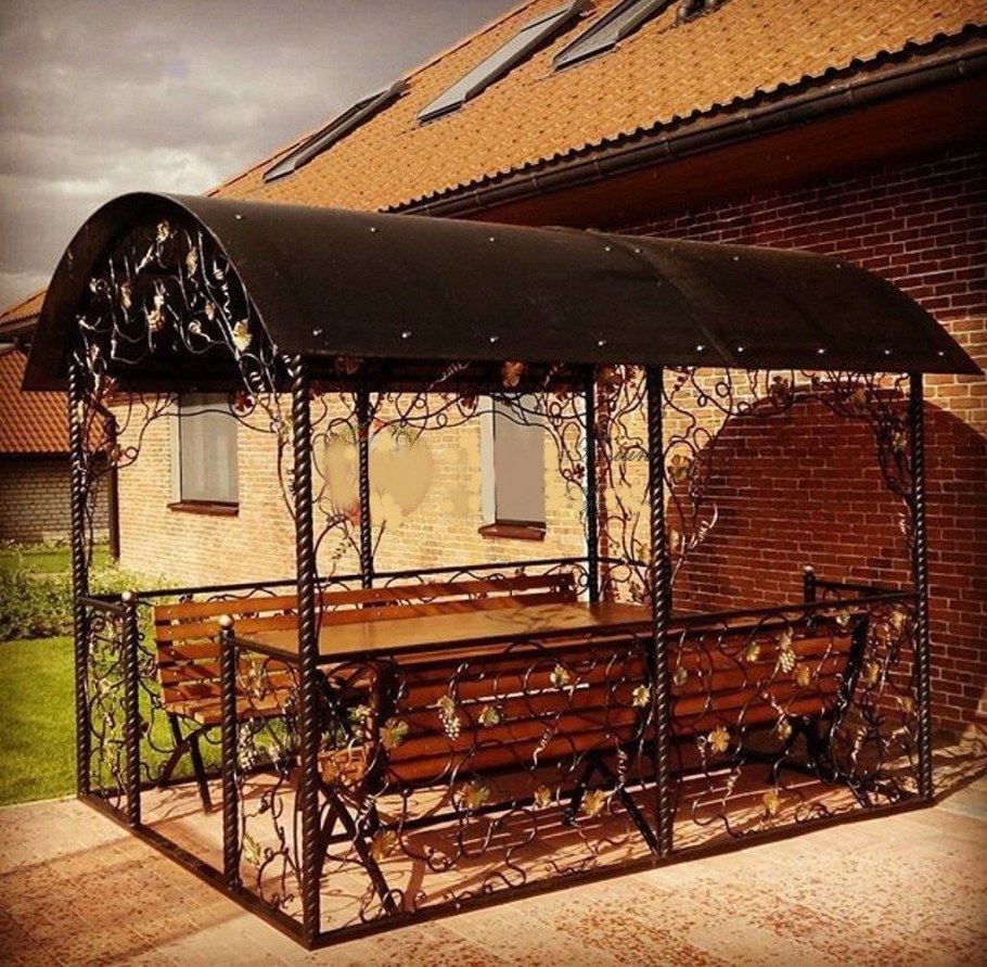 Беседка из металла