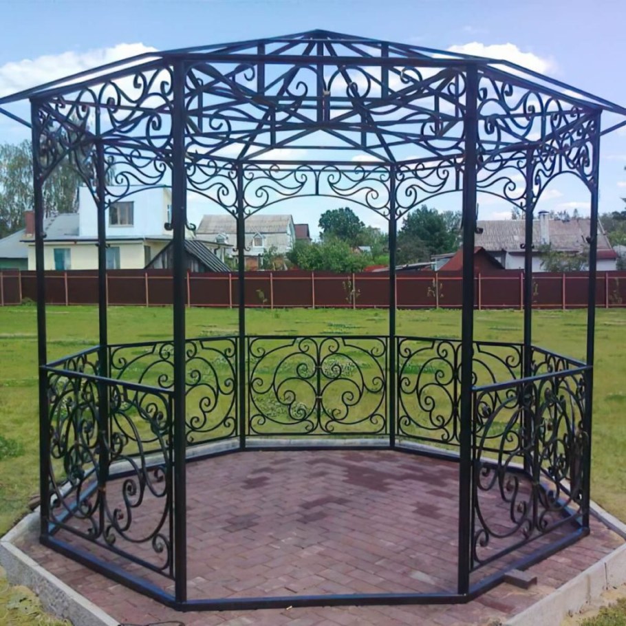 Беседка кованая шестигранная