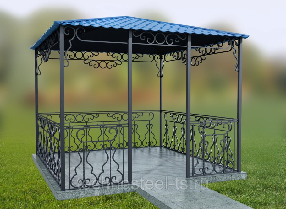 Беседка Дачная 2х2 металл