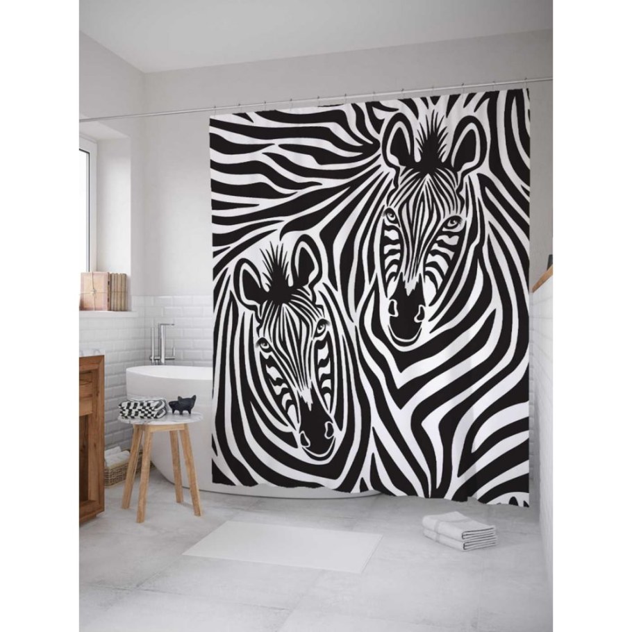 Штора для ванной Ridder Zebra 180x200