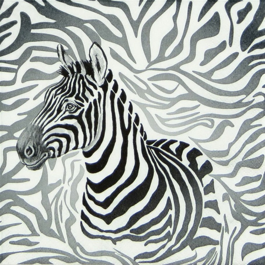 Стилизованный принт зебры