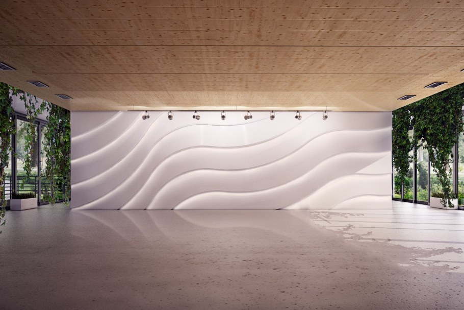 Световая 3d панель Zaha