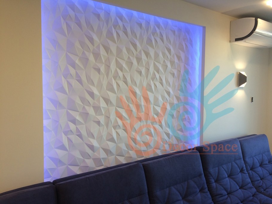 Гипсовая 3d панель "параллели"