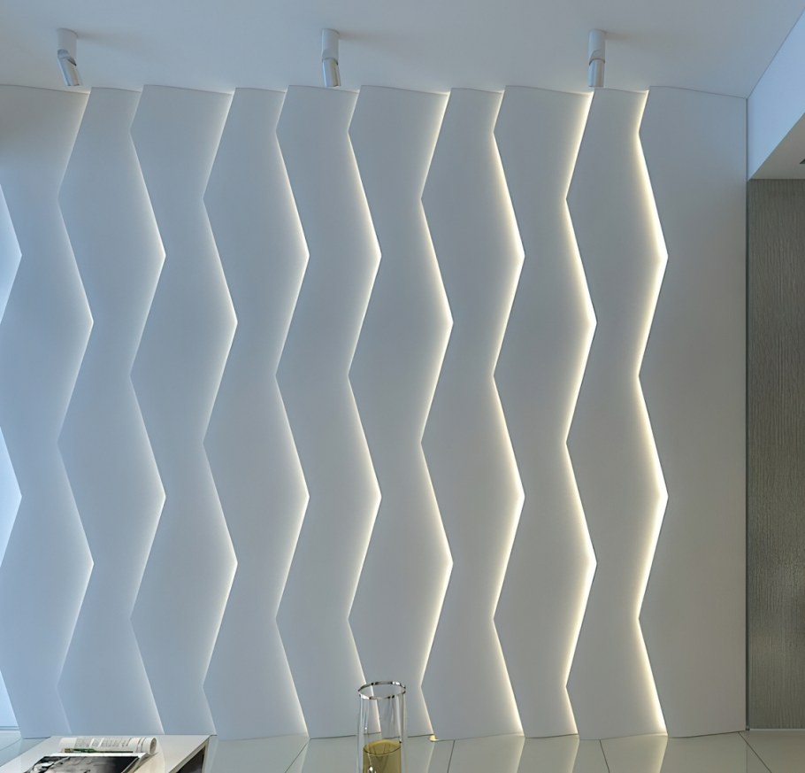 Гипсовые световые 3d панели Lightwave