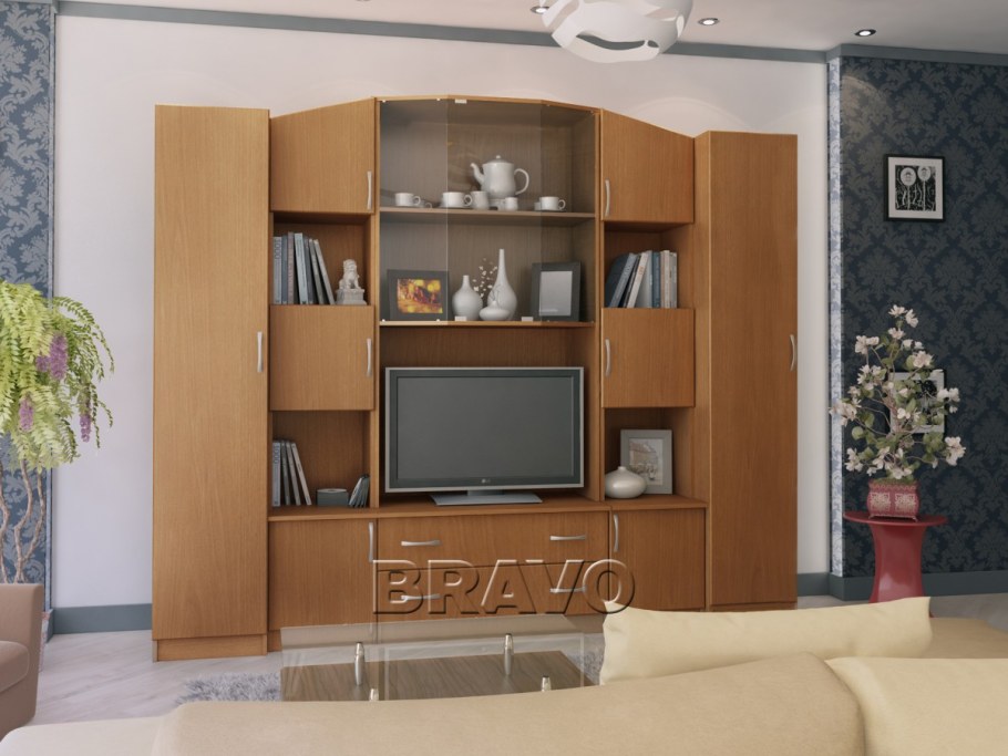 Стенка Макарена- 2 цвет ольха