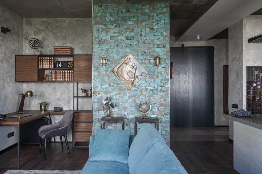 Лофт цементная штукатурка