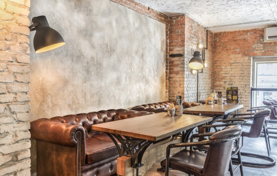 Штукатурка короед стиль лофт