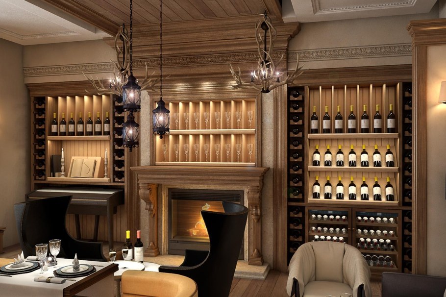 Винный погреб в ресторане