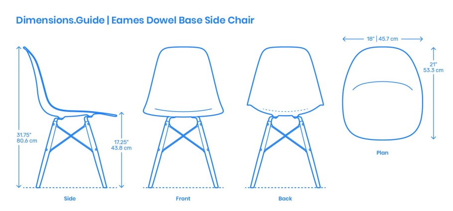 Стул вид сбоку контур