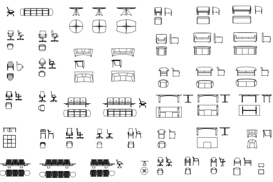 Офисная мебель ДВГ Автокад