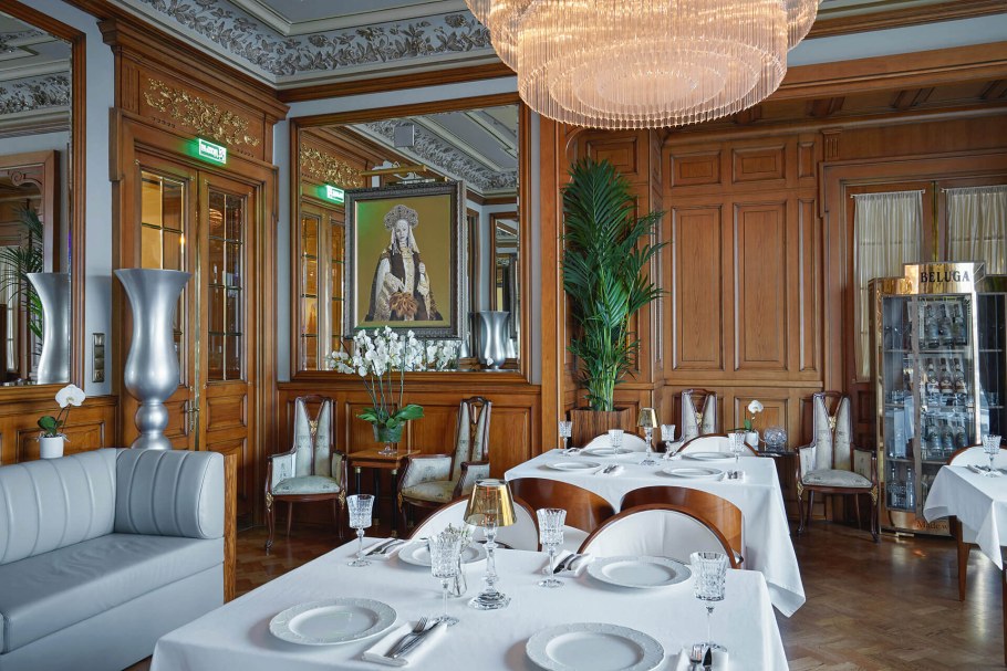 Ресторан Белуга Москва гостиница Националь