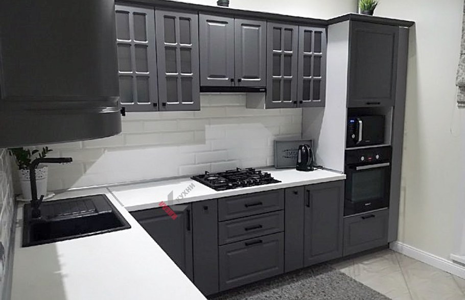 Кухня графит классика