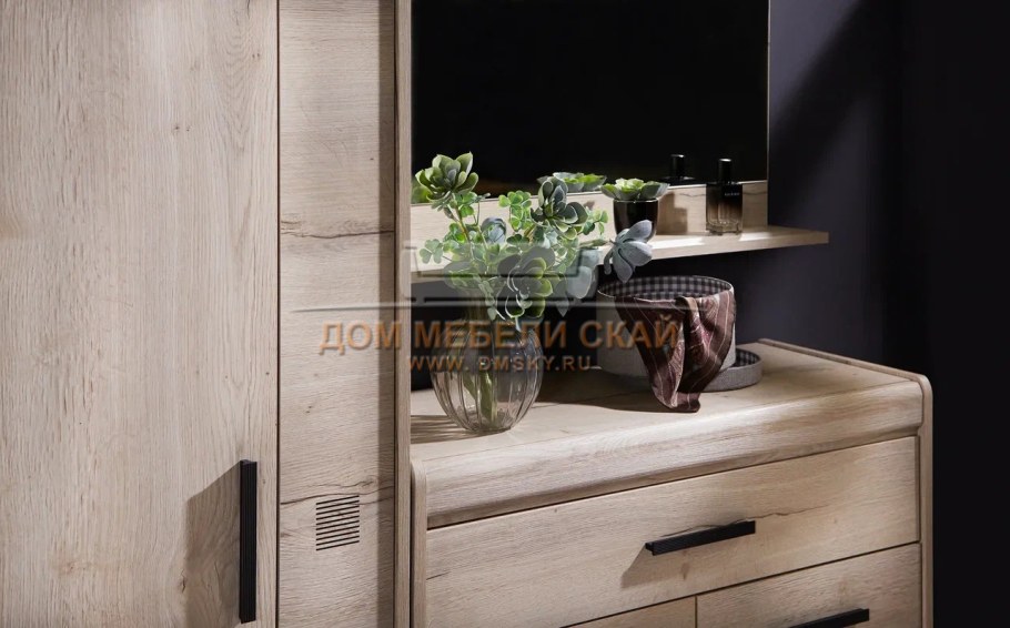 Спальня Мале СБК дуб Галифакс белый