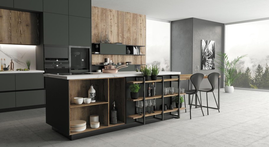 Эггер дуб Галифакс табак кухня