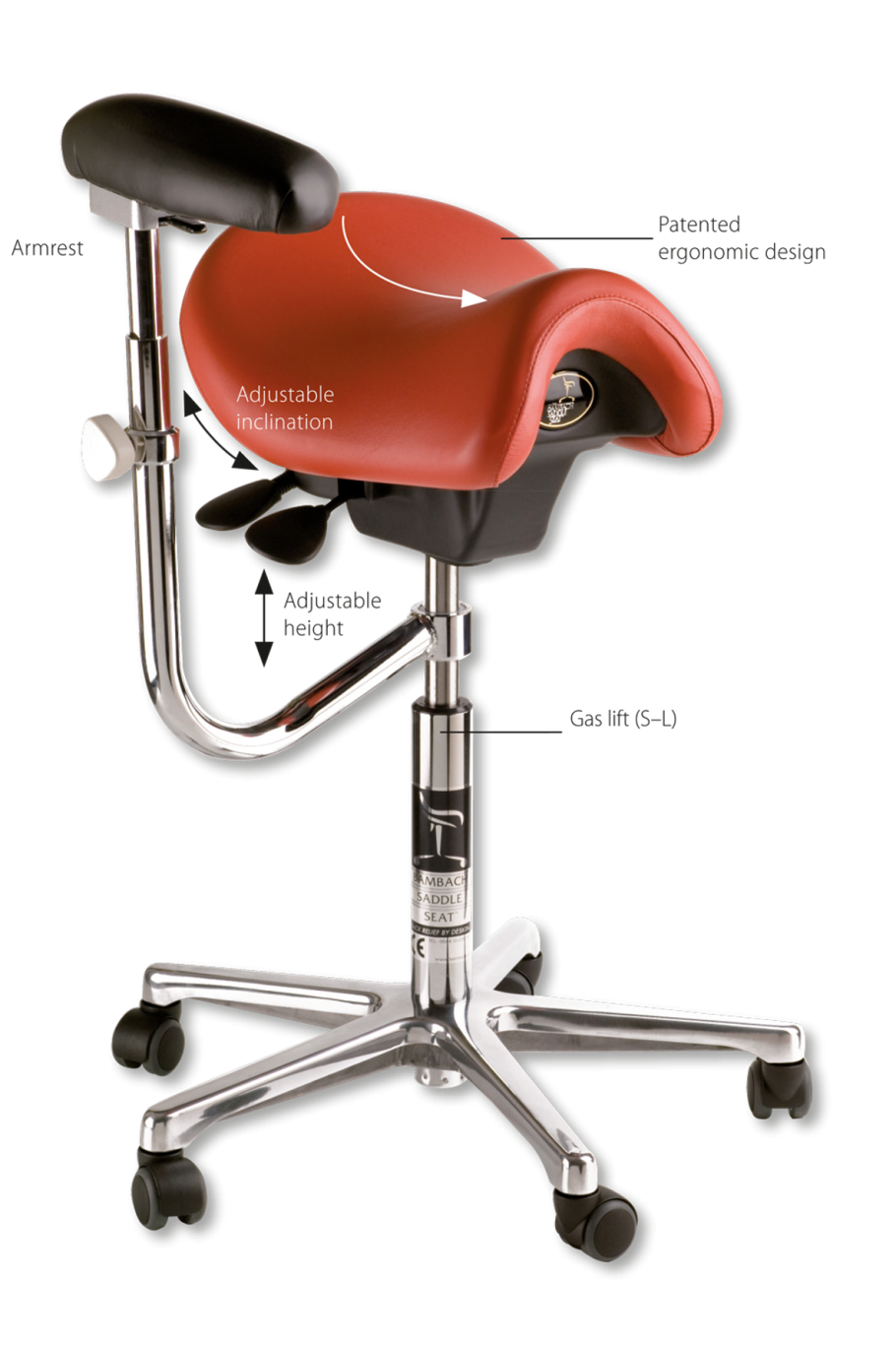 Операционный стул с подлокотниками