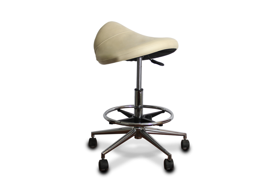 Стул седло ортопедический с подставкой для ног