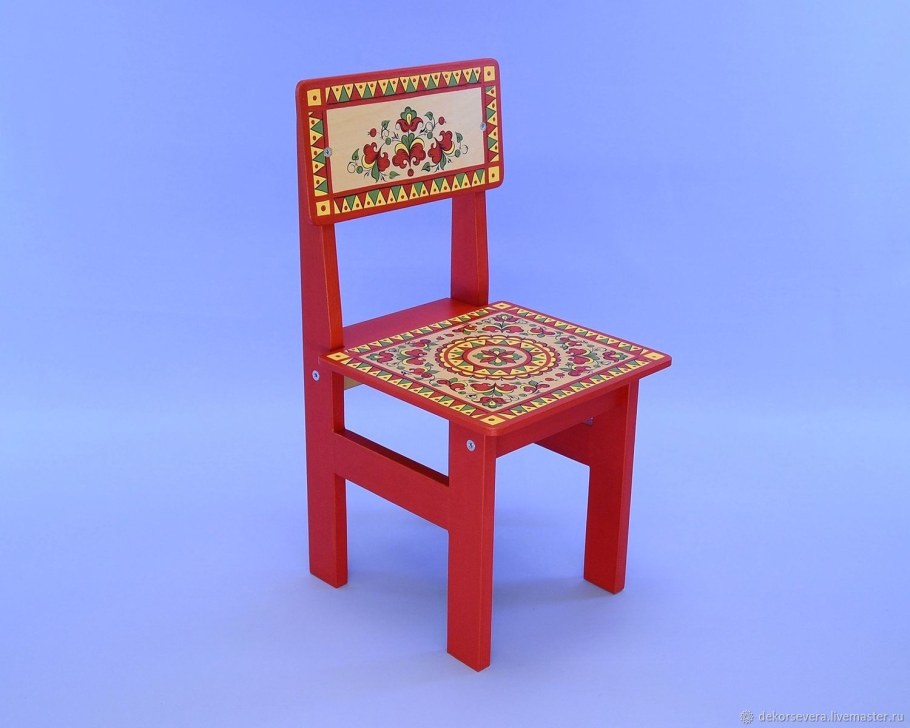 Табурет детский из фанеры береза