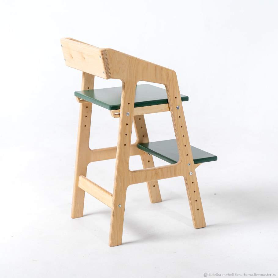 Растущий стул деревянный