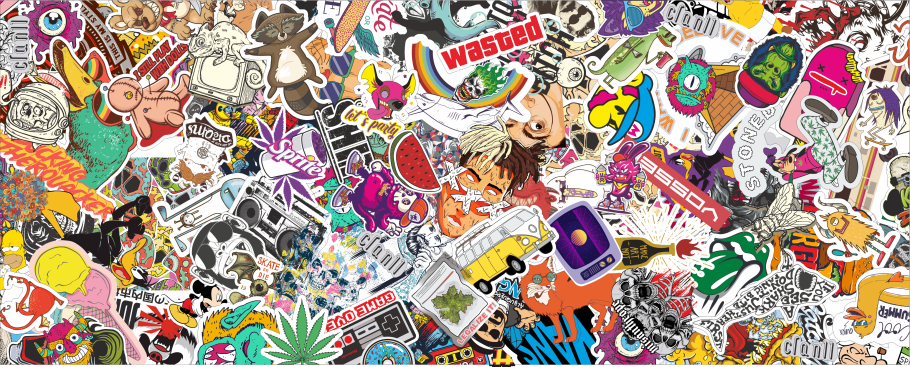 Наклейки стикербомбинг