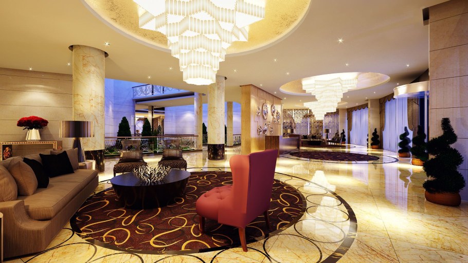 Шикарные лобби отелей в Москве