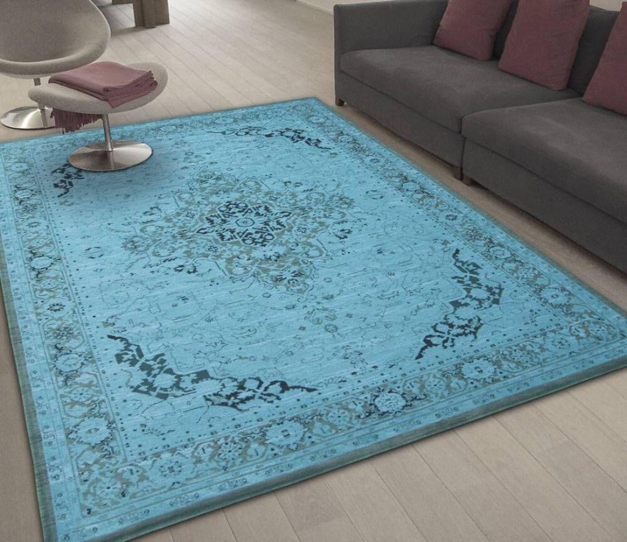 Ковер бирюзовый