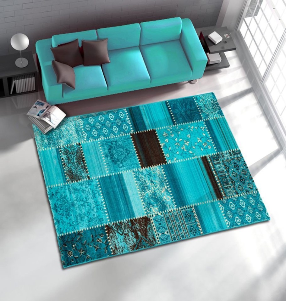 Ковры с бирюзовым оттенком