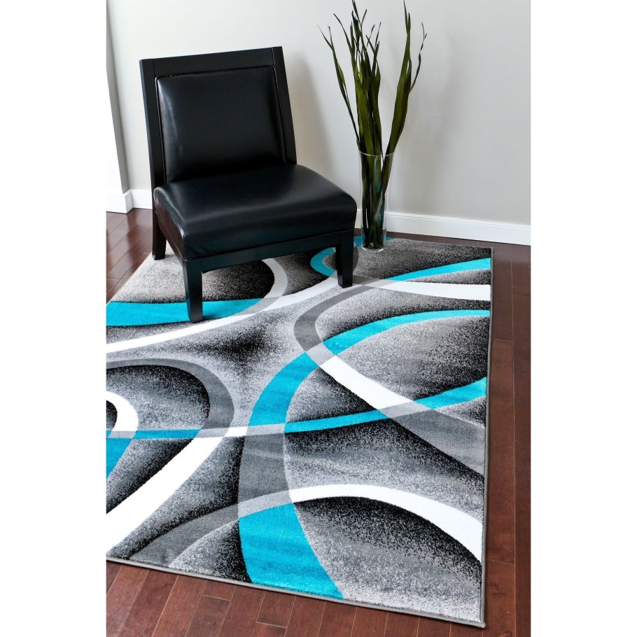 Ковер бирюза в спальню