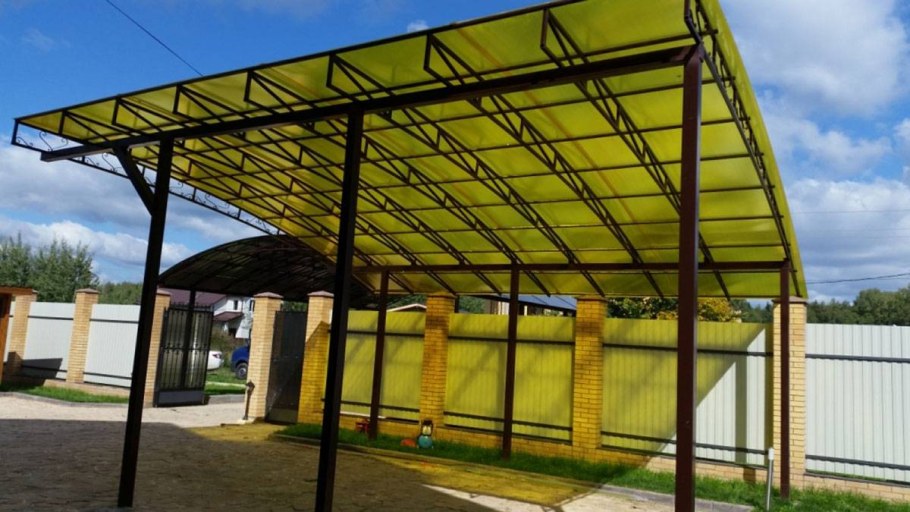 Навесы односкатные