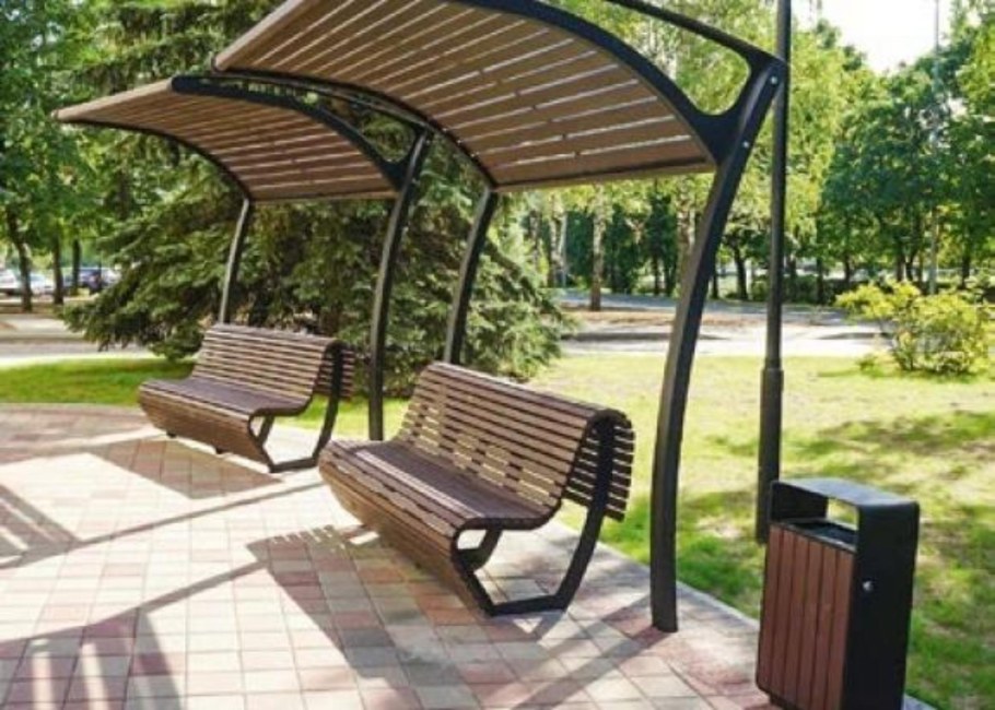 Скамейка с навесом Хоббика