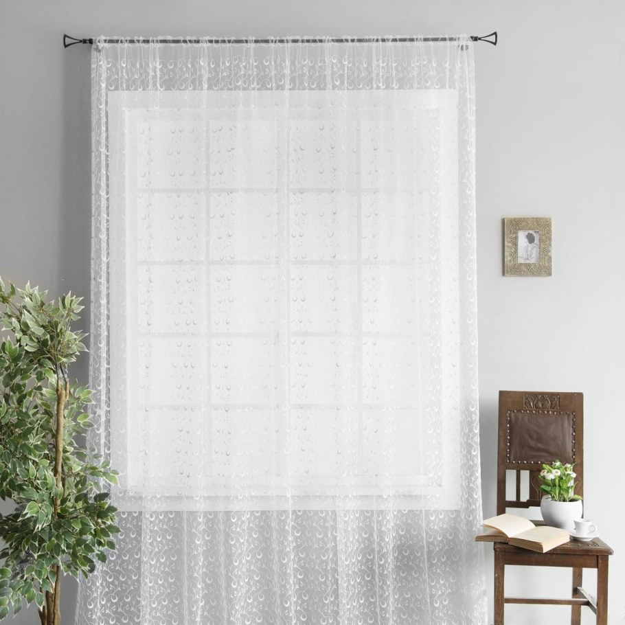 Кремовая тюль