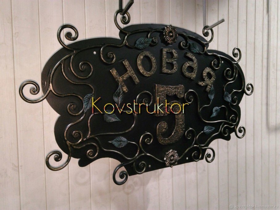 Ковка табличка