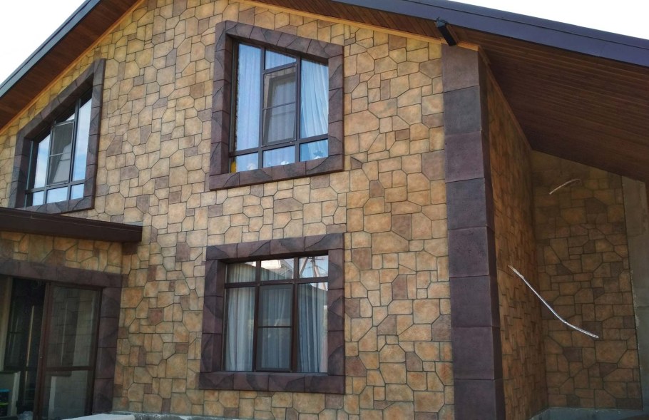 Штукатурка под бутовый камень