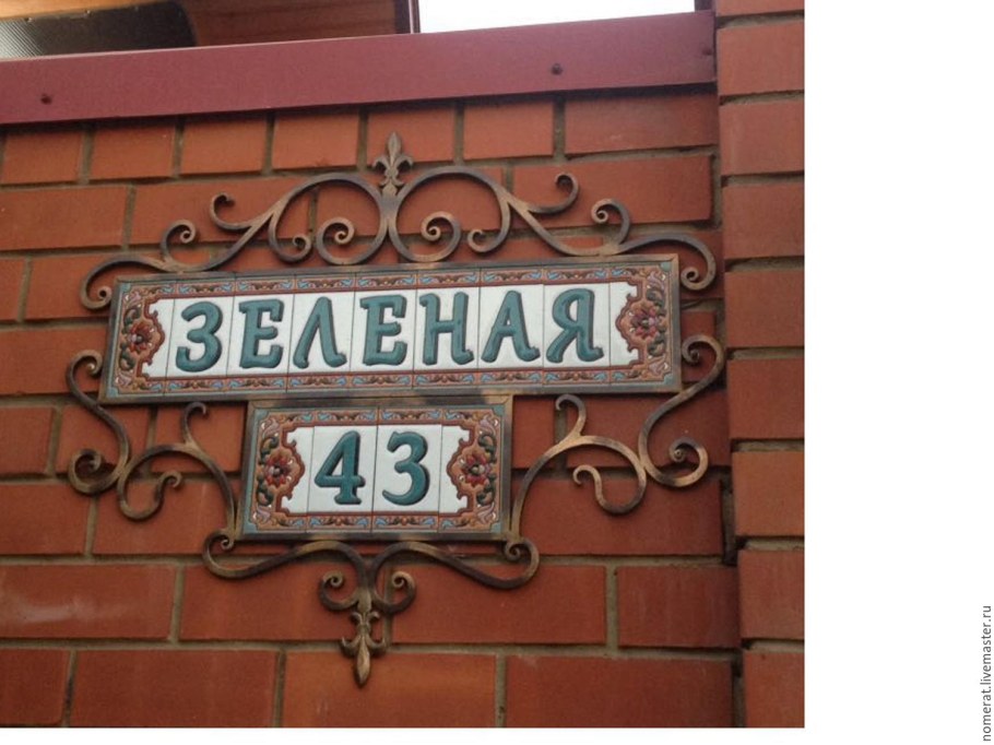 Кованые название улиц