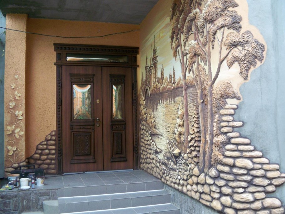 Панно из камня на стену