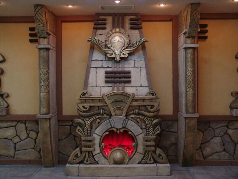 Камин из архитектурного бетона