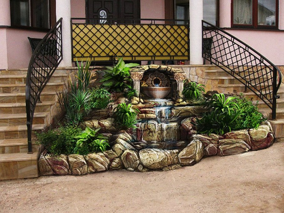 Водопады из артбетона