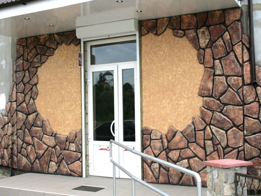 Отделка уличных стен