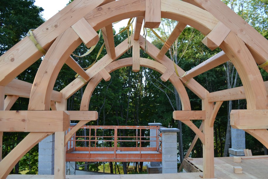 Деревянный арочный каркас