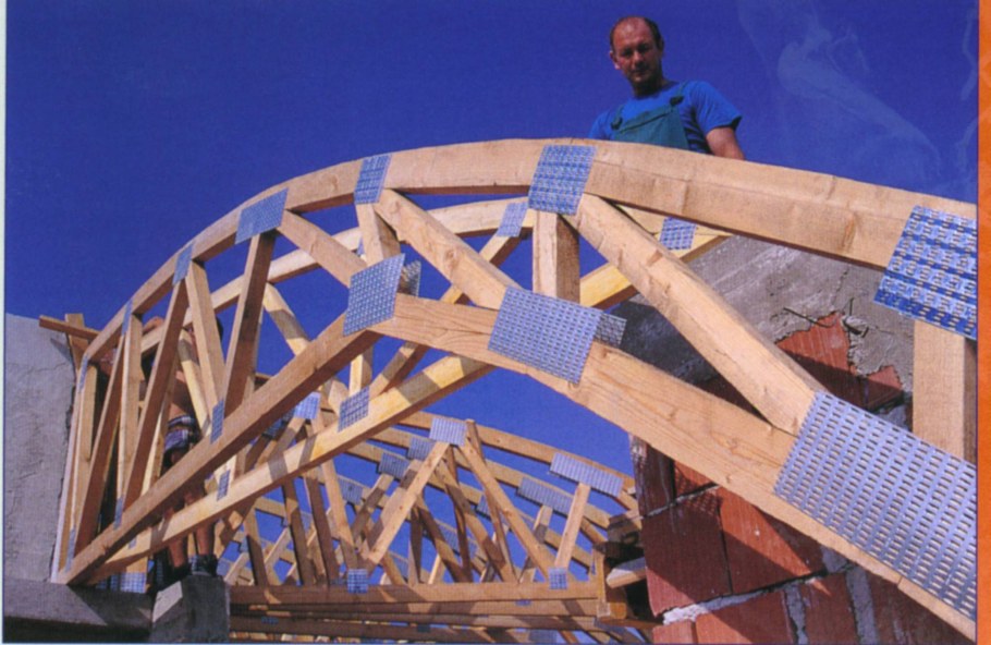 Стропильная система из ферм на МЗП