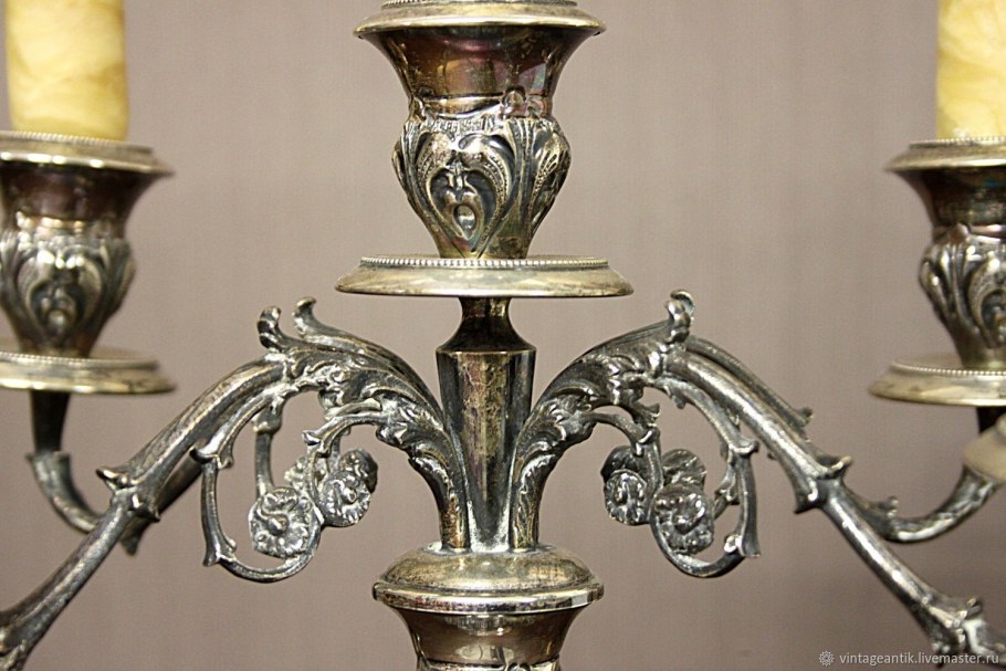 Канделябр Queen Anne пятирожковый серебро