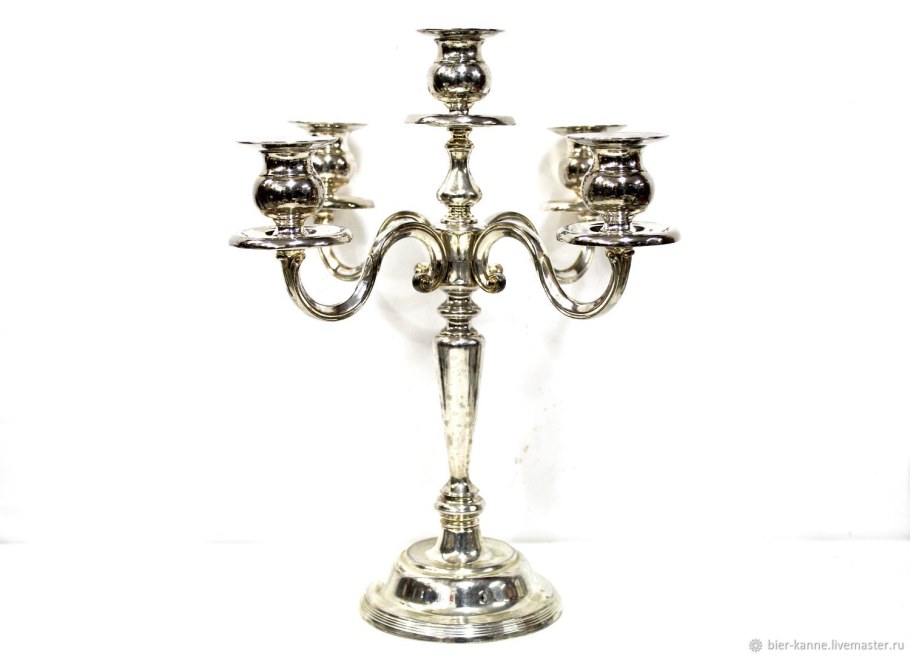 Канделябр серебрение Европа
