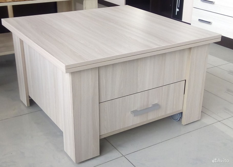 Стол трансформер бета ясень шимо светлый