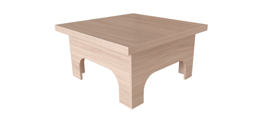 Техно стол трансформер (ясень шимо светлый) (Горизонт)