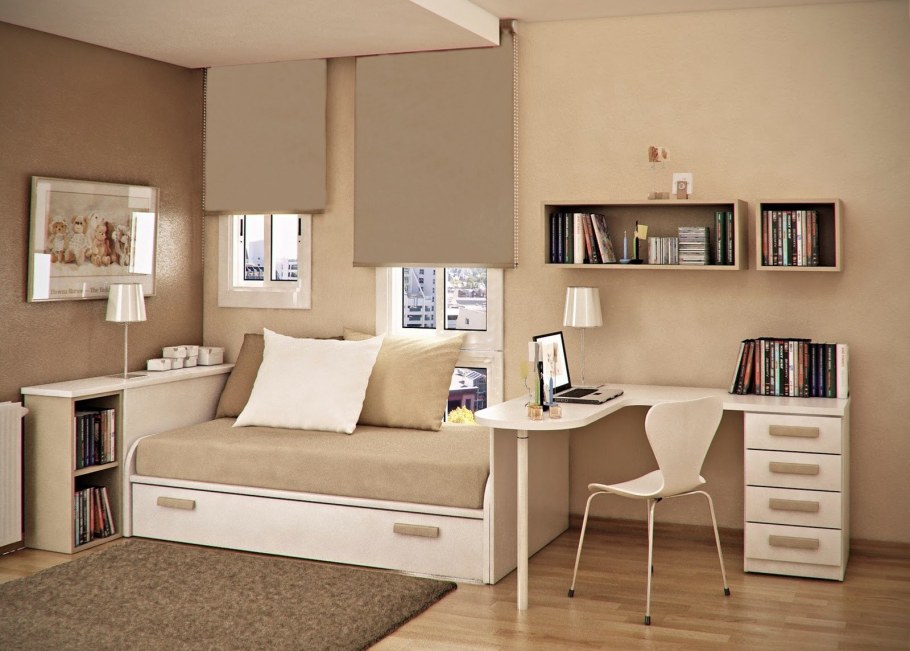 Интерьер маленькой комнаты