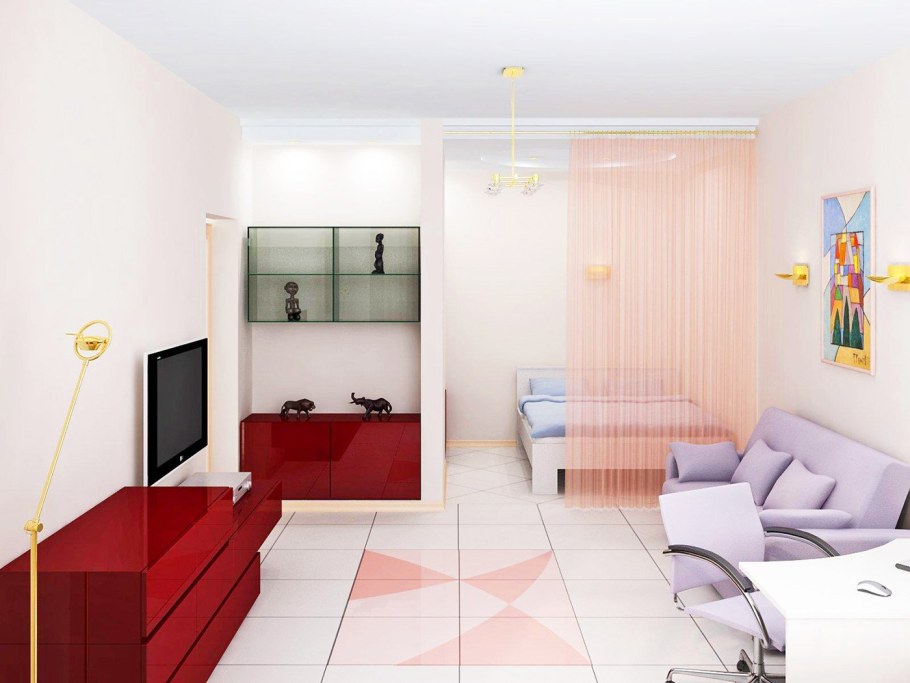 Интерьер однокомнатной квартиры